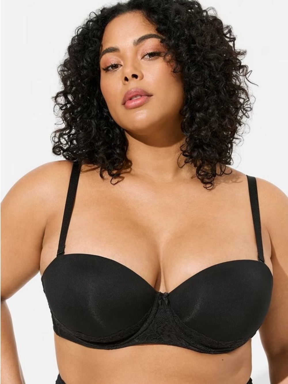 Torrid | Black Strapless Push-Up Smooth Bra | Size 40D